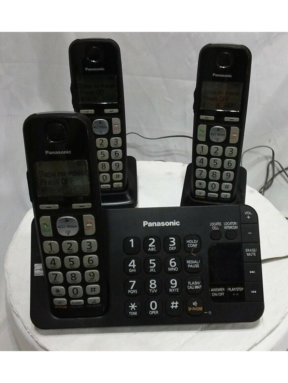 Panasonic KX-TGE645M DECT6.0 5-Handset Cordless Phone System Fully Tested